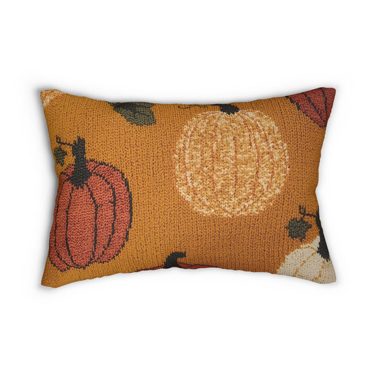 Autumn Pumpkin Lumbar Pillow