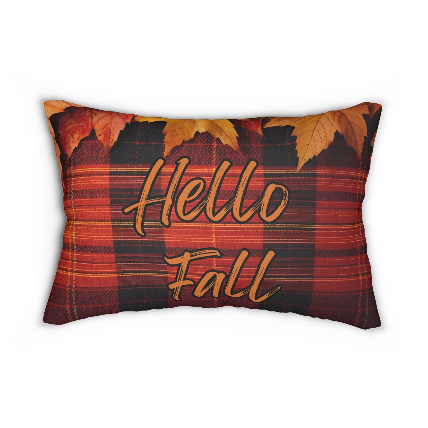 Autumn Plaid Lumbar Pillow