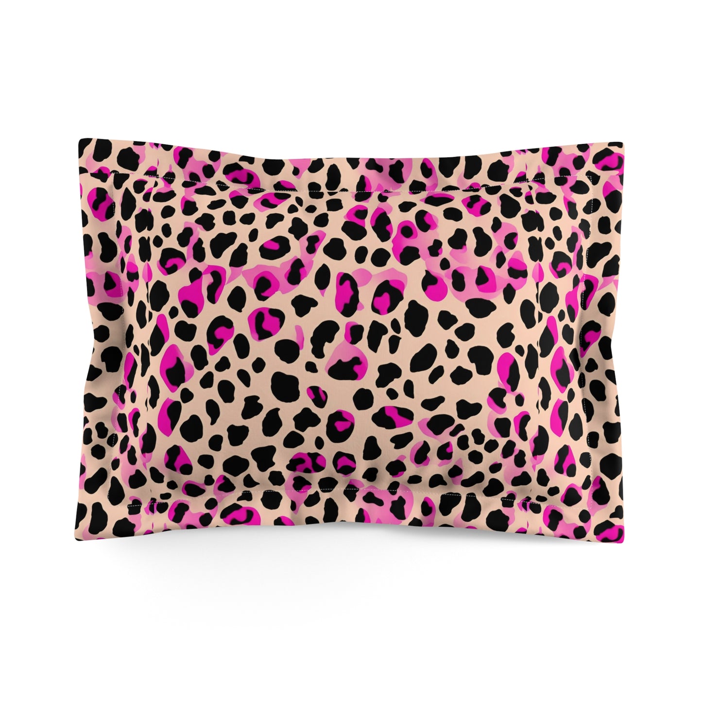 Pink Pretty Cheetah Microfiber Pillow Sham