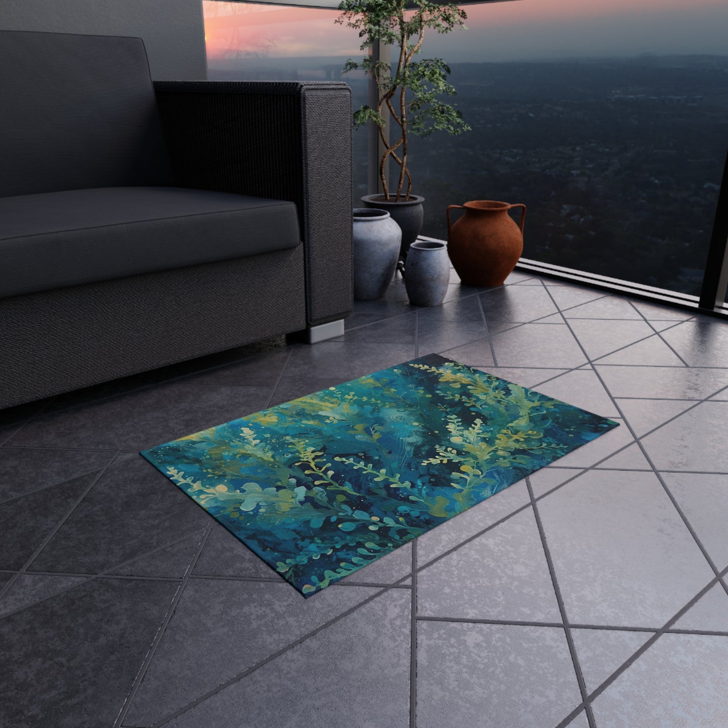 Sea Moss Rug Botanical Outdoor Rug