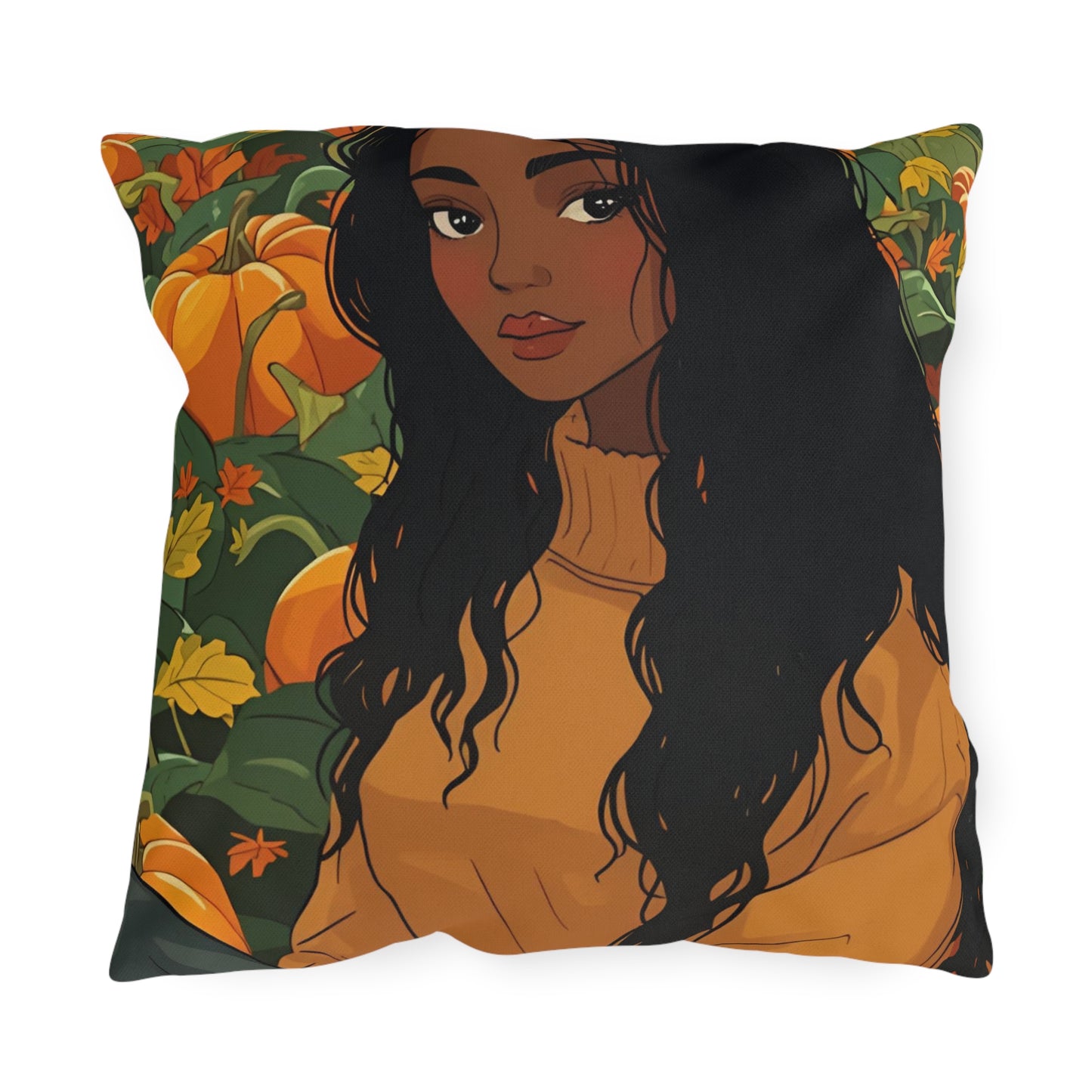 Autumn Charm Lumbar Outdoor Pillows