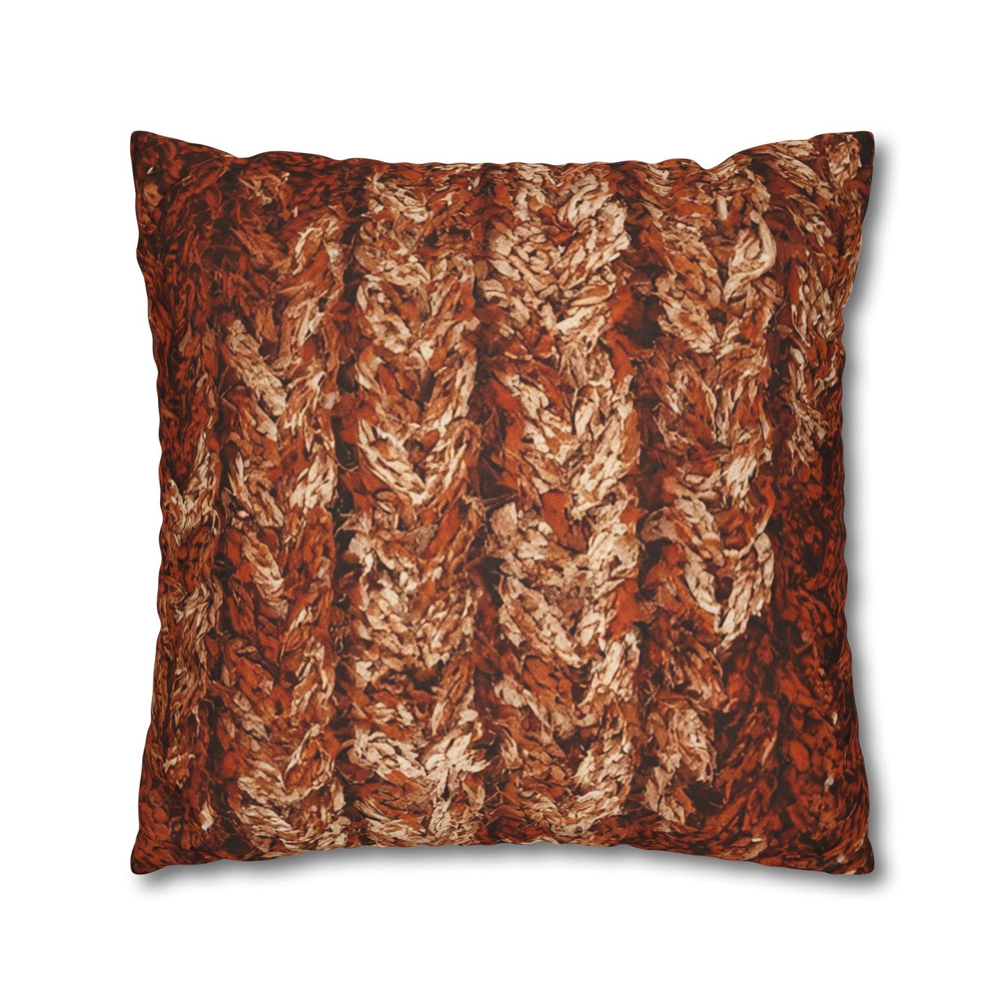 Autumn Knit Pattern Pillow Cover