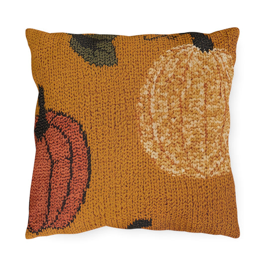 Autumn Pumpkin Spice Outdoor Pillow