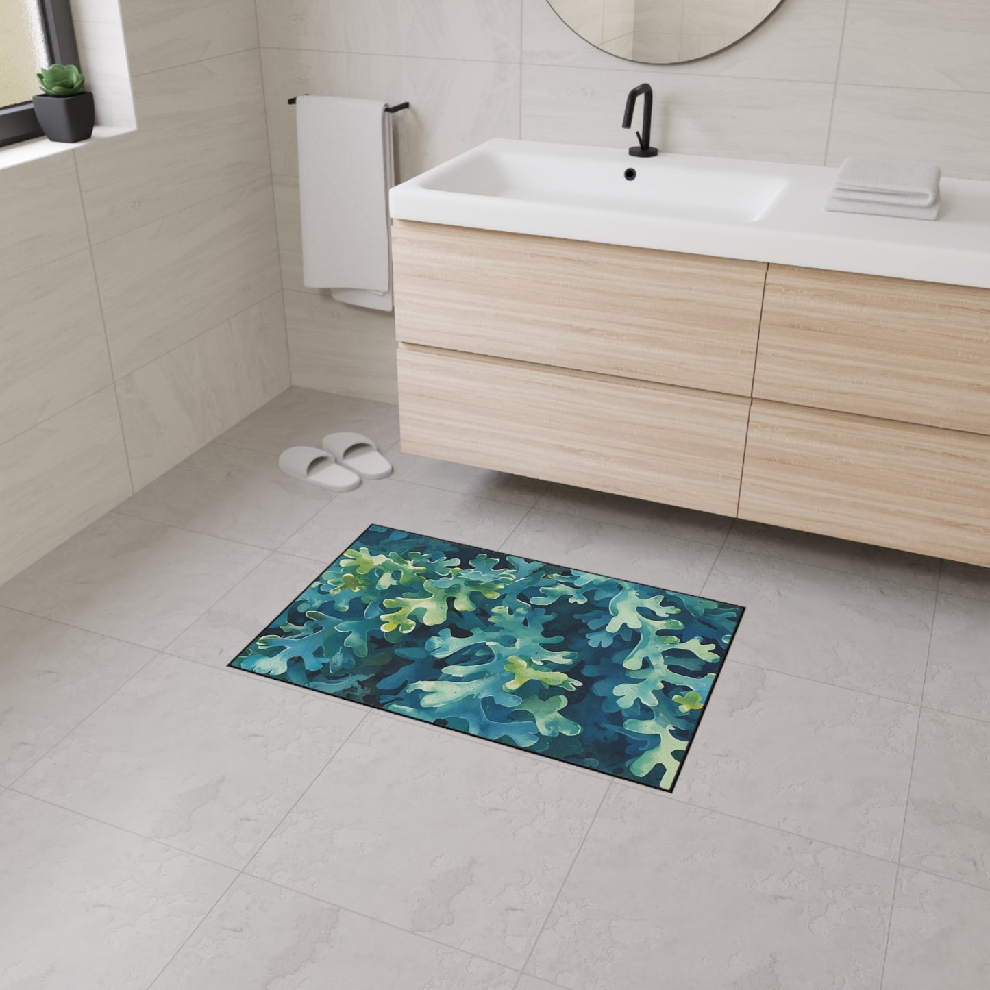 Stylish Sea Moss Rug- Heavy Duty
