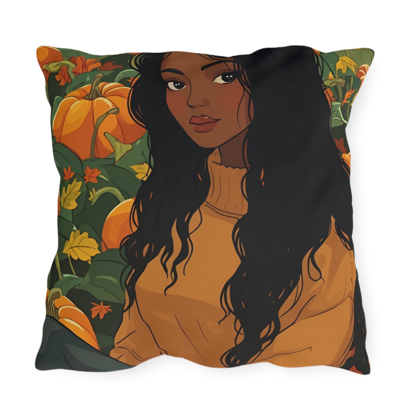 Autumn Charm Lumbar Outdoor Pillows