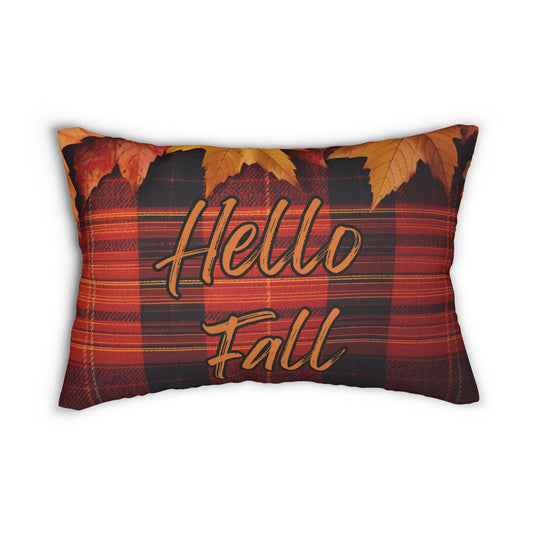 Autumn Plaid Lumbar Pillow
