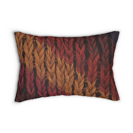 Cozy Knit Lumbar Pillow