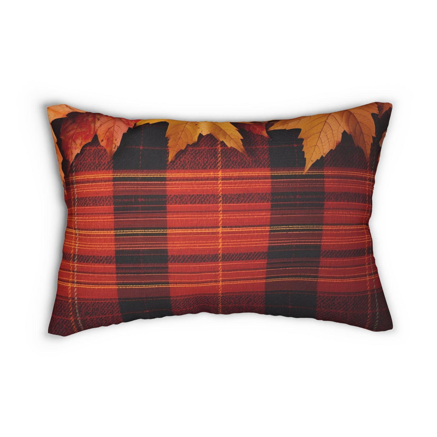Autumn Plaid Lumbar Pillow