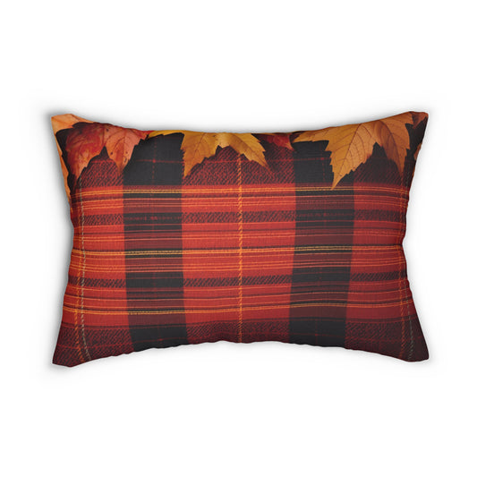 Autumn Plaid Lumbar Pillow