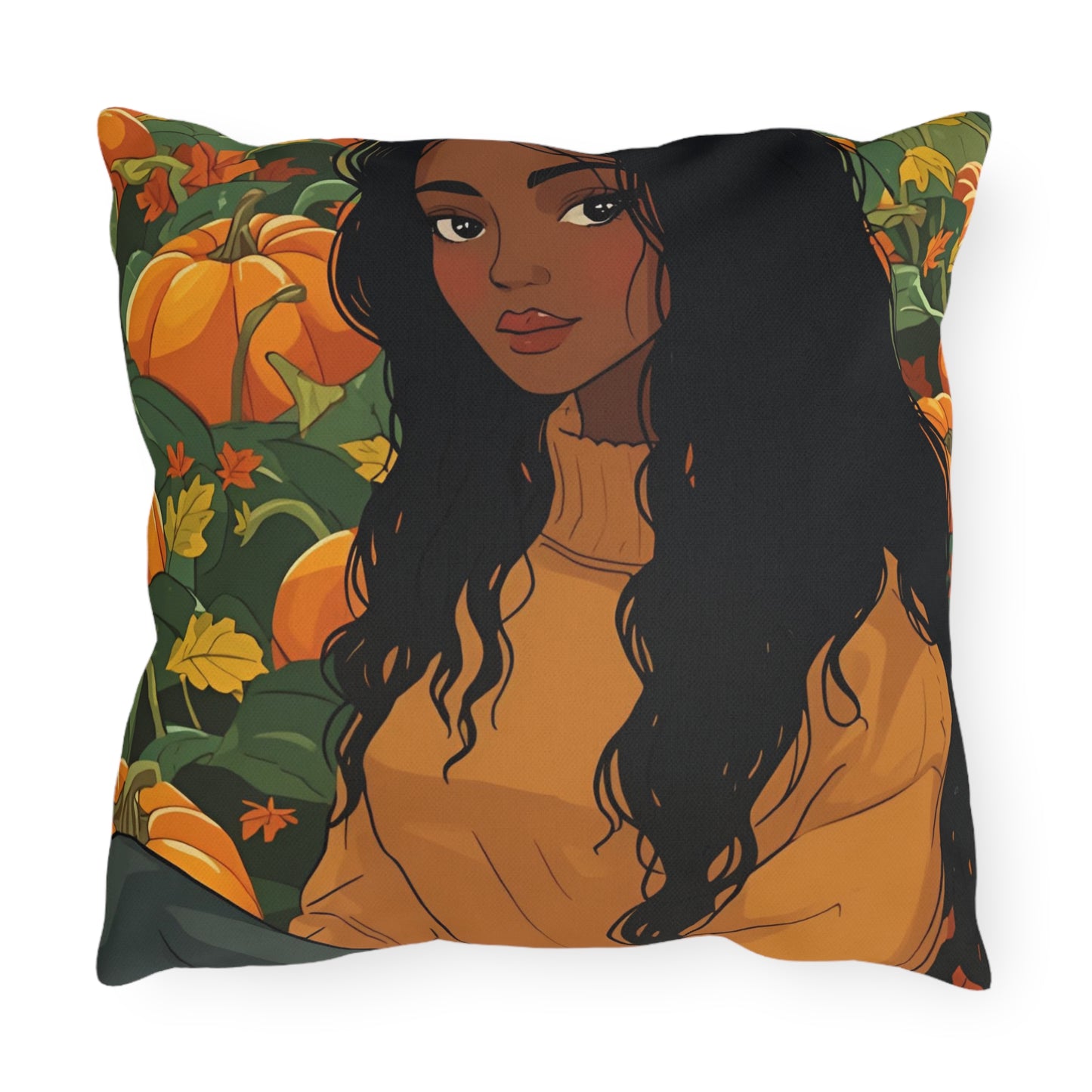 Autumn Charm Lumbar Outdoor Pillows