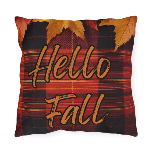 Autumn Plaid Outdoor Pillow