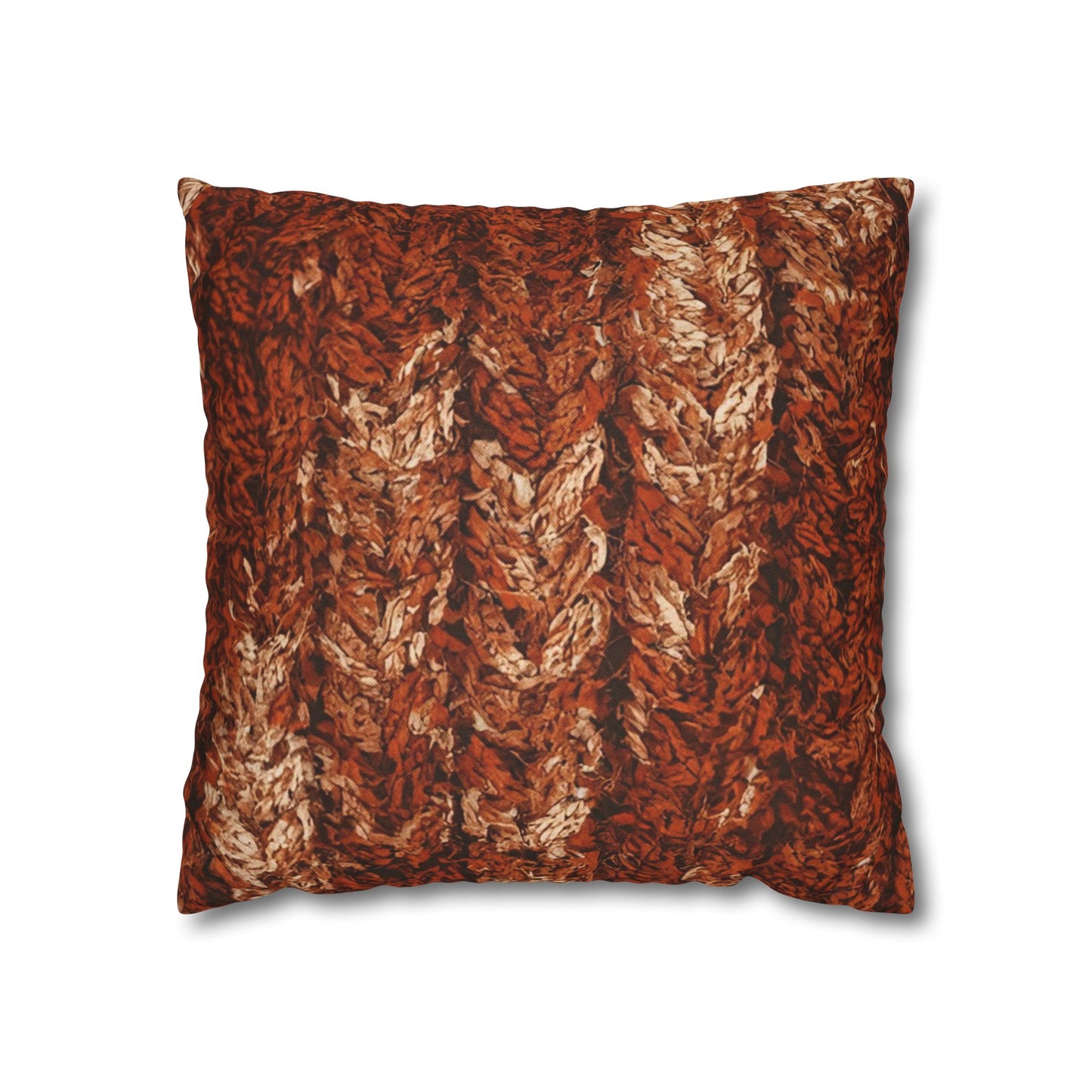 Autumn Knit Pattern Pillow Cover