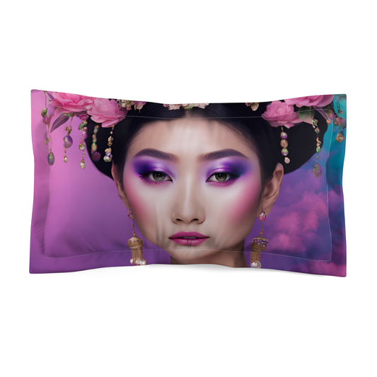 Bohemian Floral Microfiber Pillow Sham
