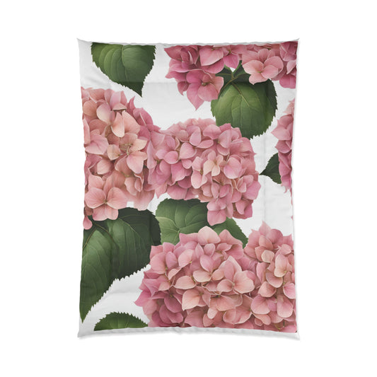 Elegant Pink Floral Comforter