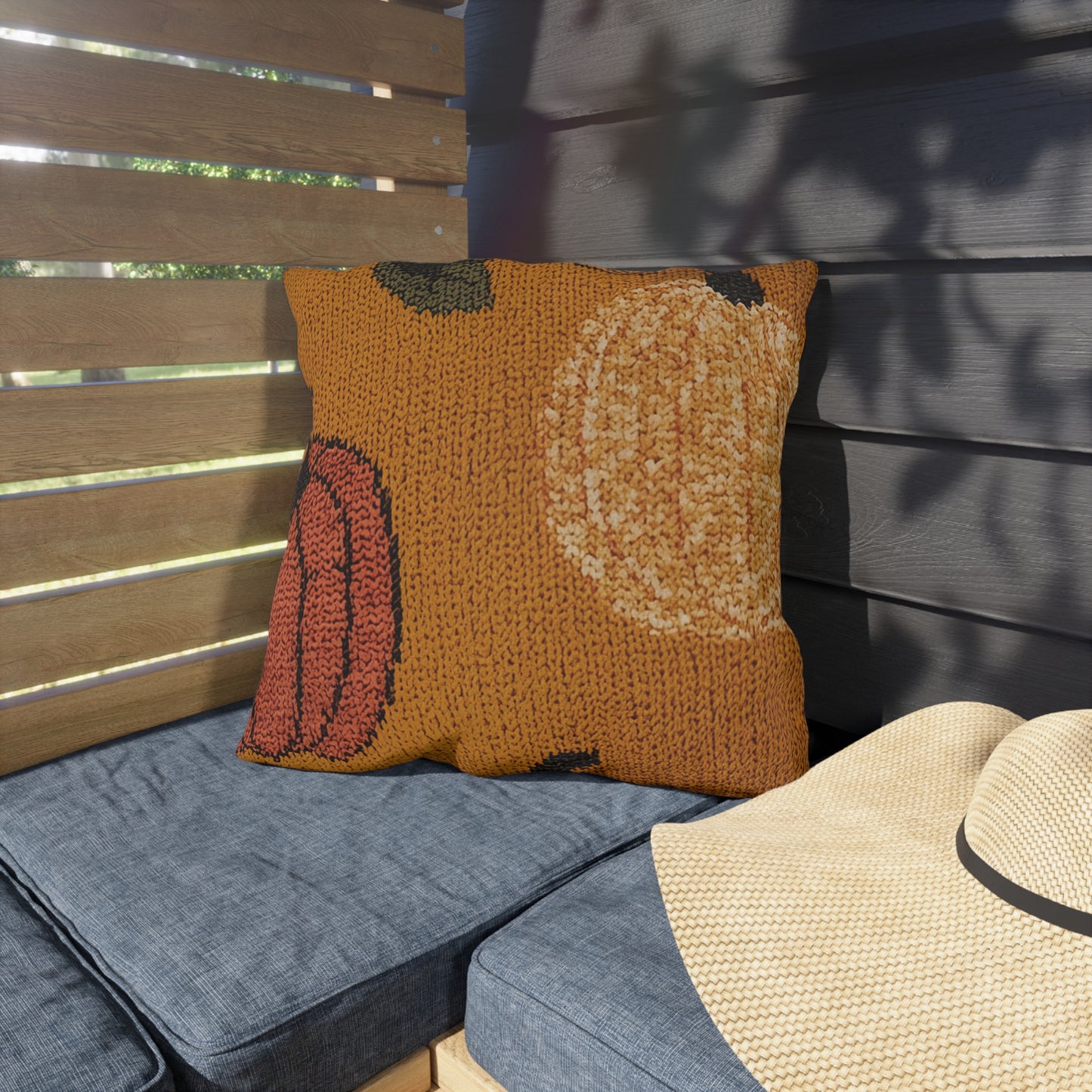 Autumn Pumpkin Spice Outdoor Pillow
