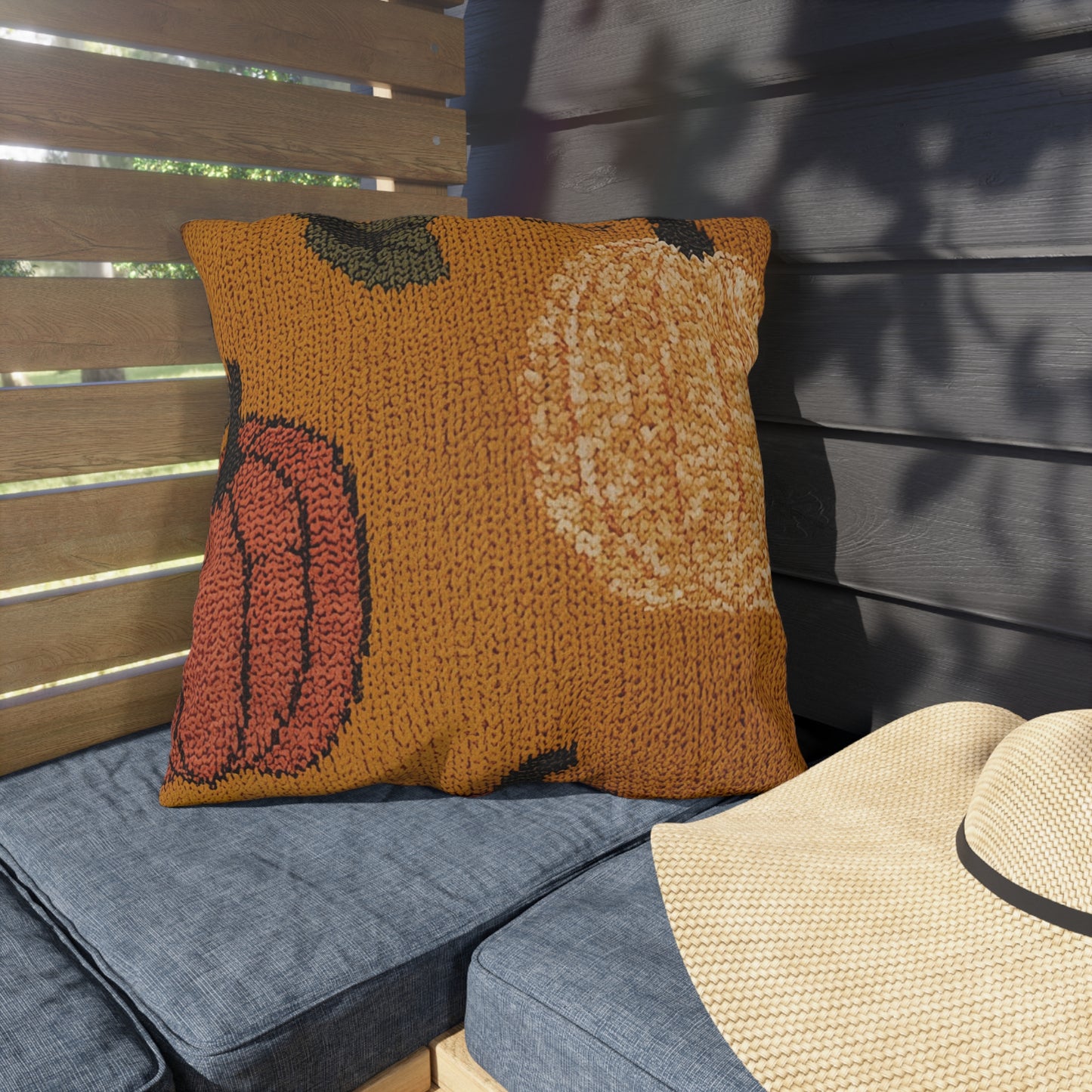 Autumn Pumpkin Spice Outdoor Pillow
