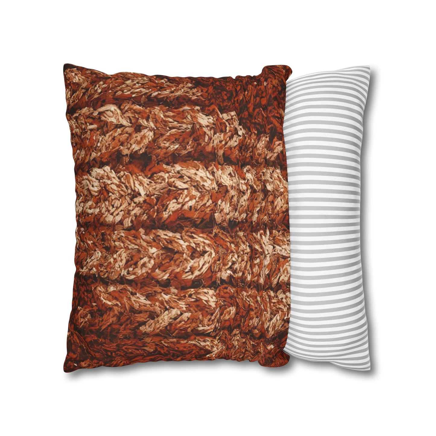 Autumn Knit Pattern Pillow Cover