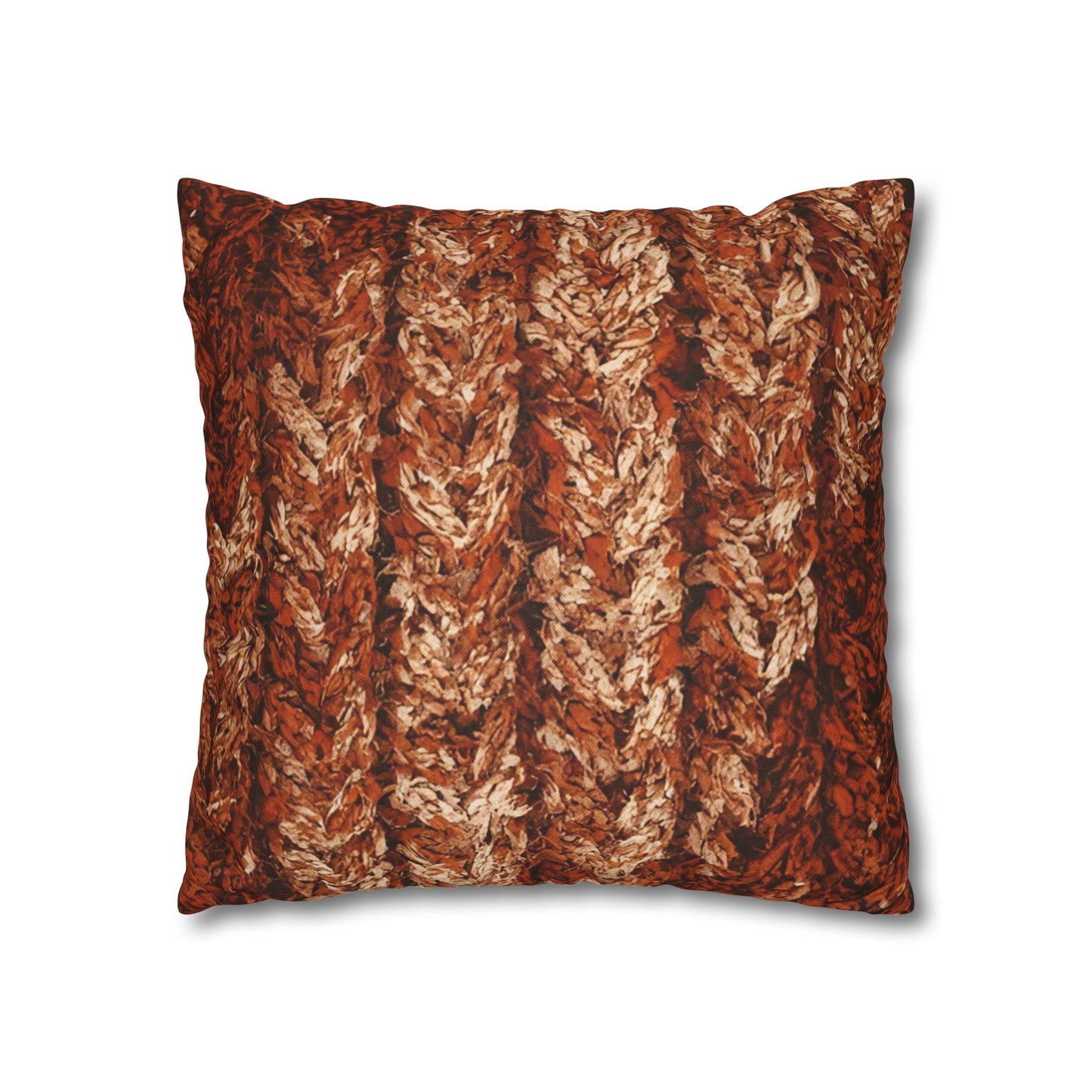 Autumn Knit Pattern Pillow Cover