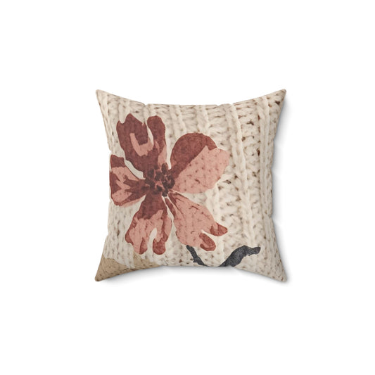 Cottage Rose Square Pillow