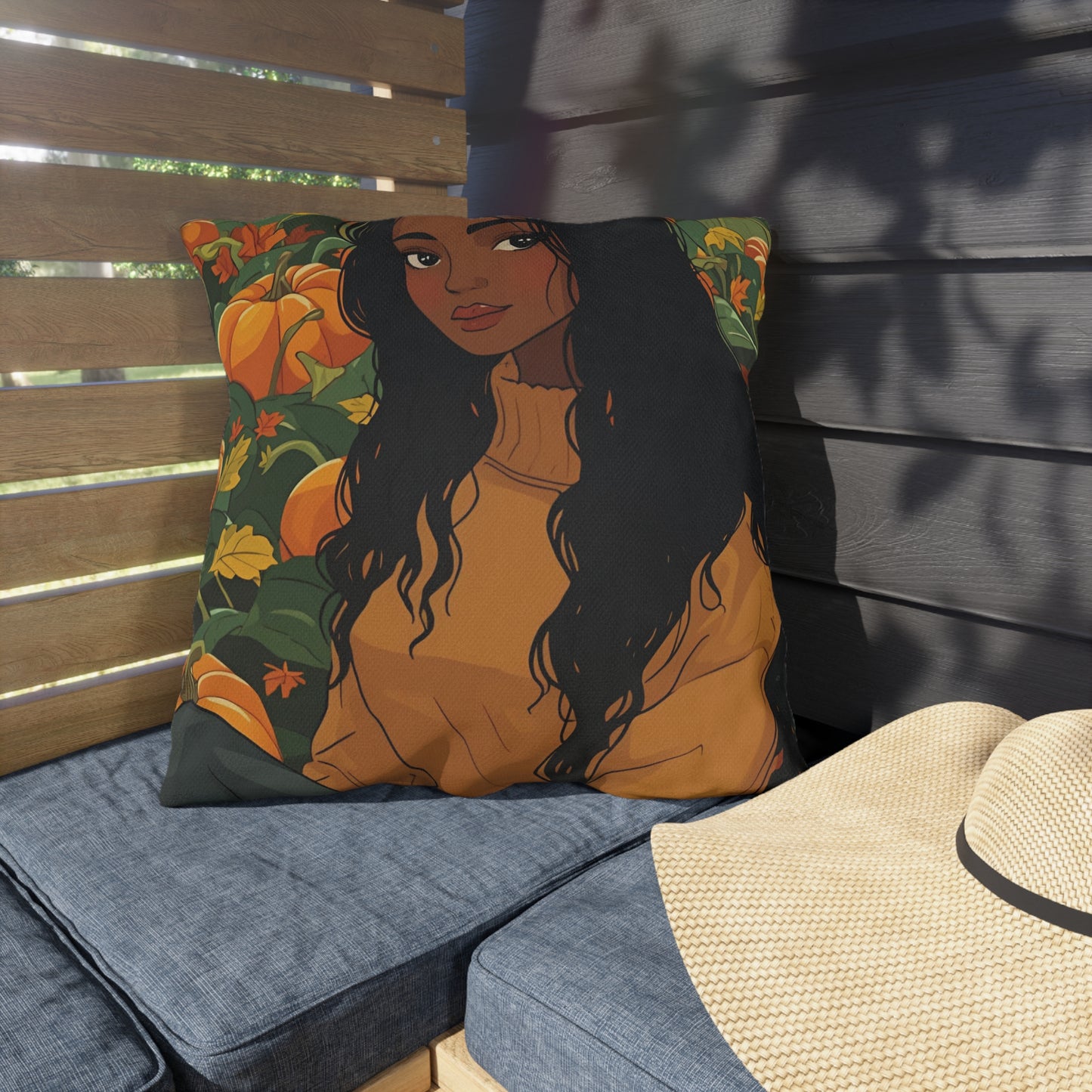 Autumn Charm Lumbar Outdoor Pillows