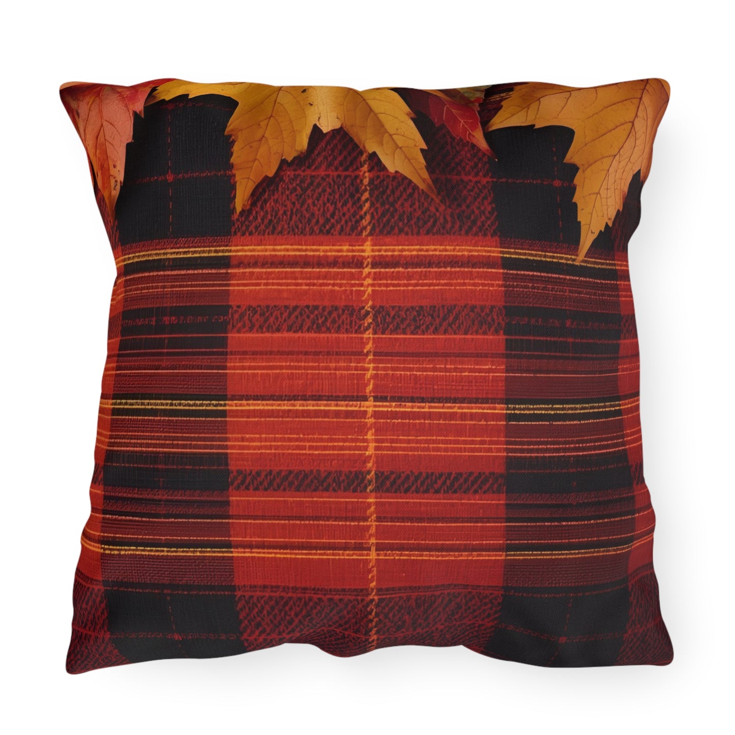 Autumn Plaid Outdoor Pillow
