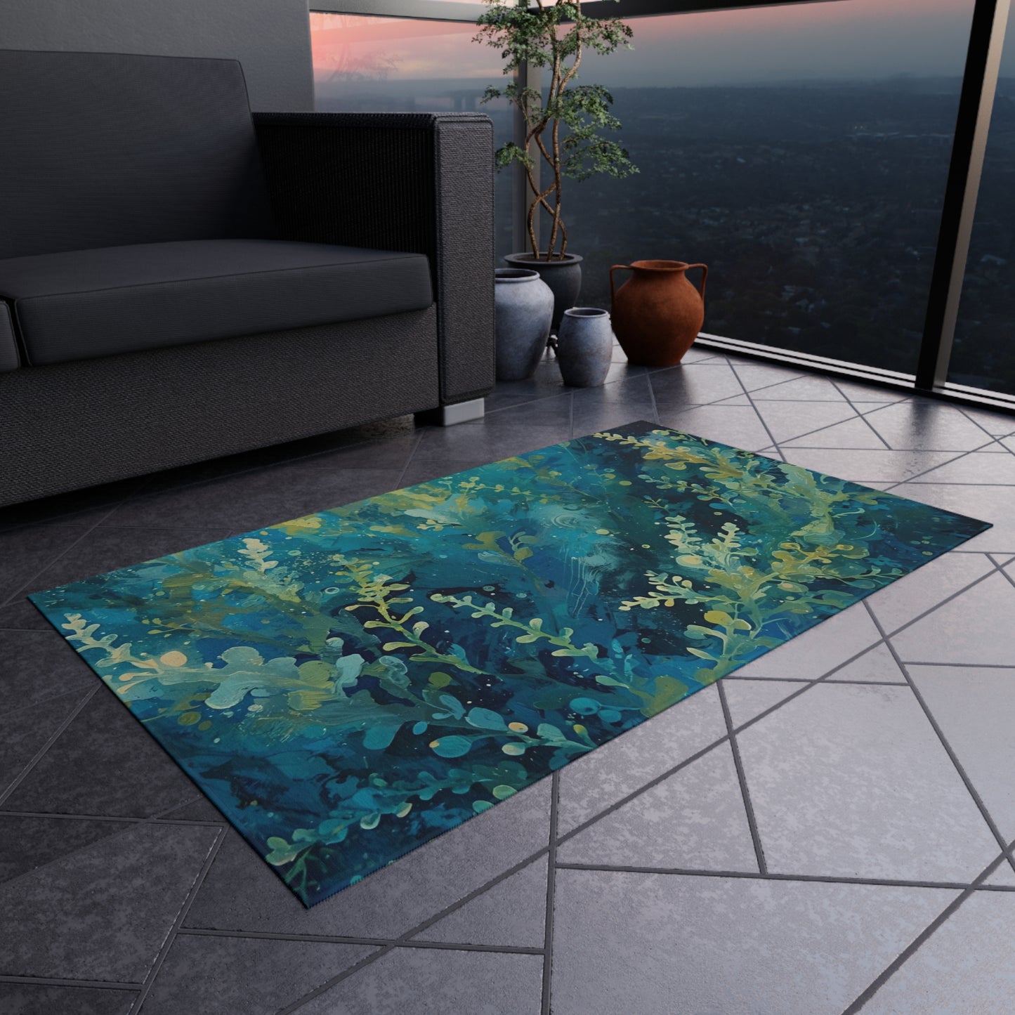 Sea Moss Rug Botanical Outdoor Rug