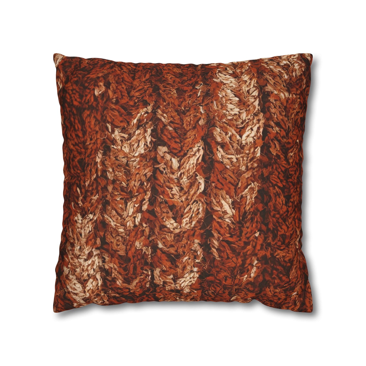 Autumn Knit Pattern Pillow Cover