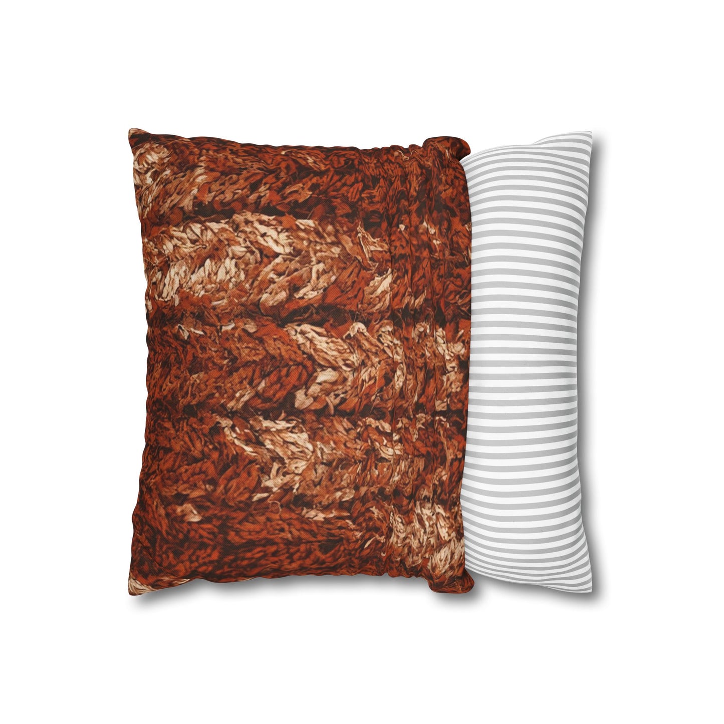 Autumn Knit Pattern Pillow Cover
