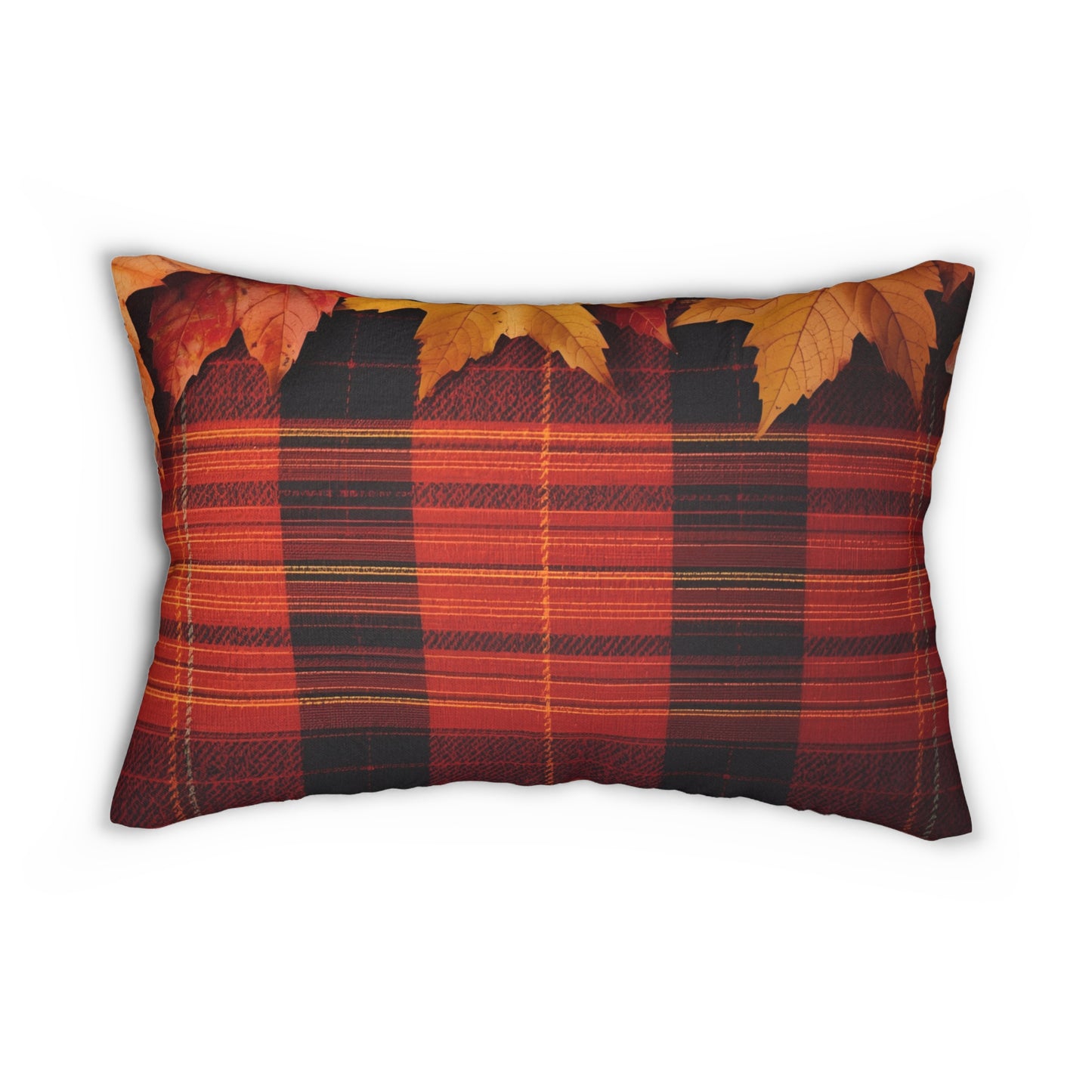 Autumn Plaid Lumbar Pillow