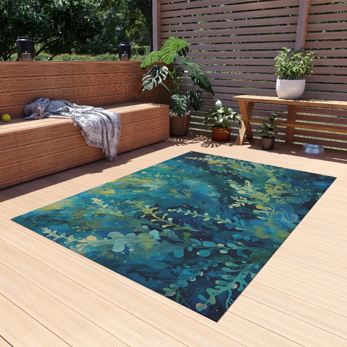 Sea Moss Rug Botanical Outdoor Rug