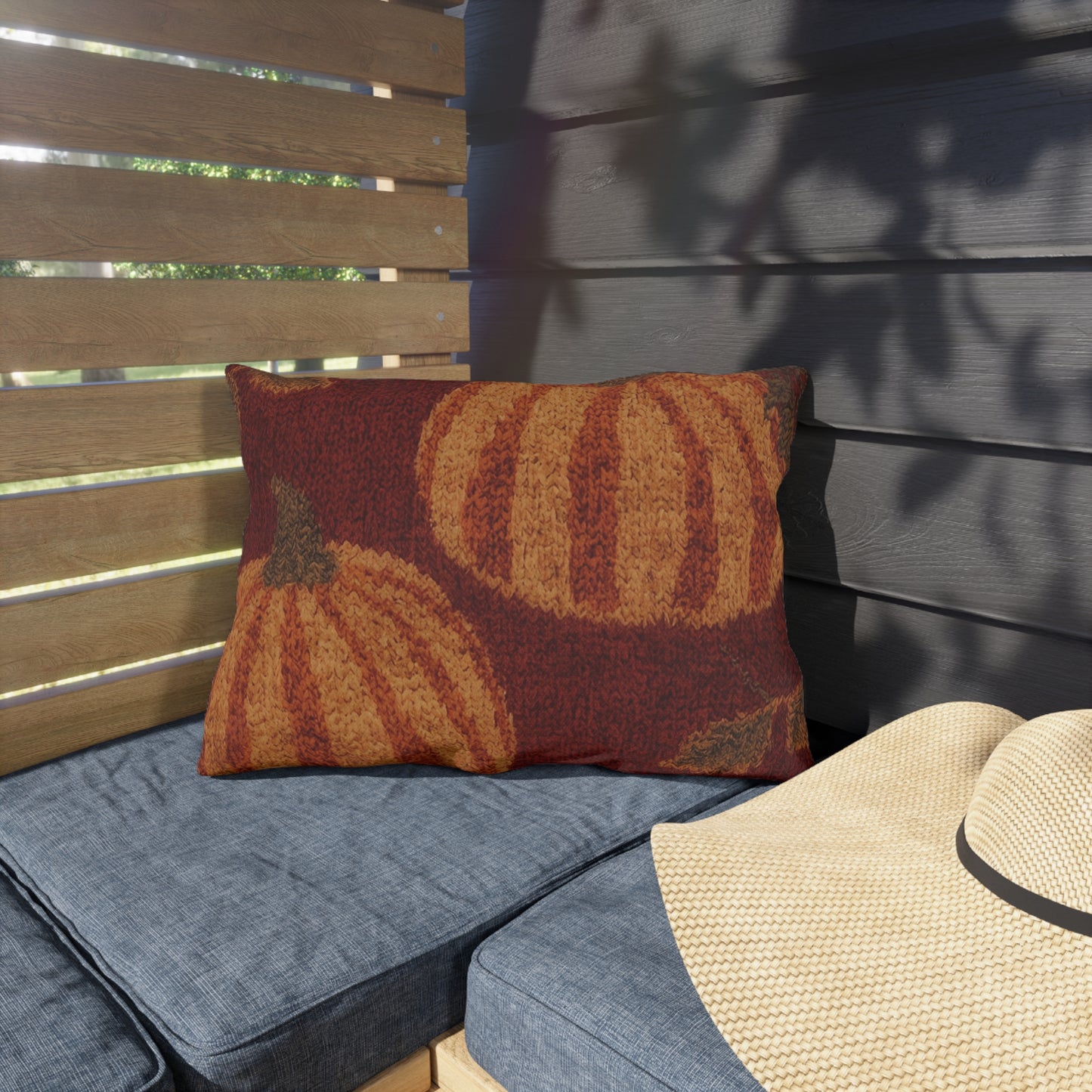 Autumn Pumpkin Outdoor Pillow