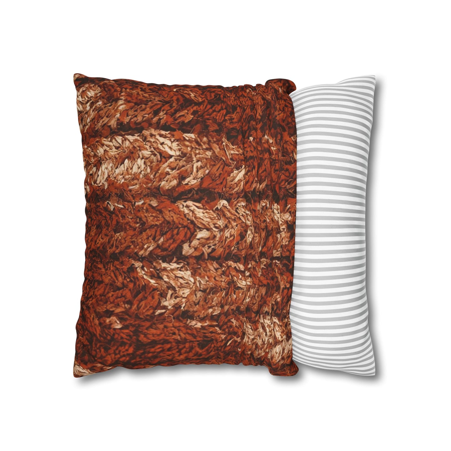 Autumn Knit Pattern Pillow Cover