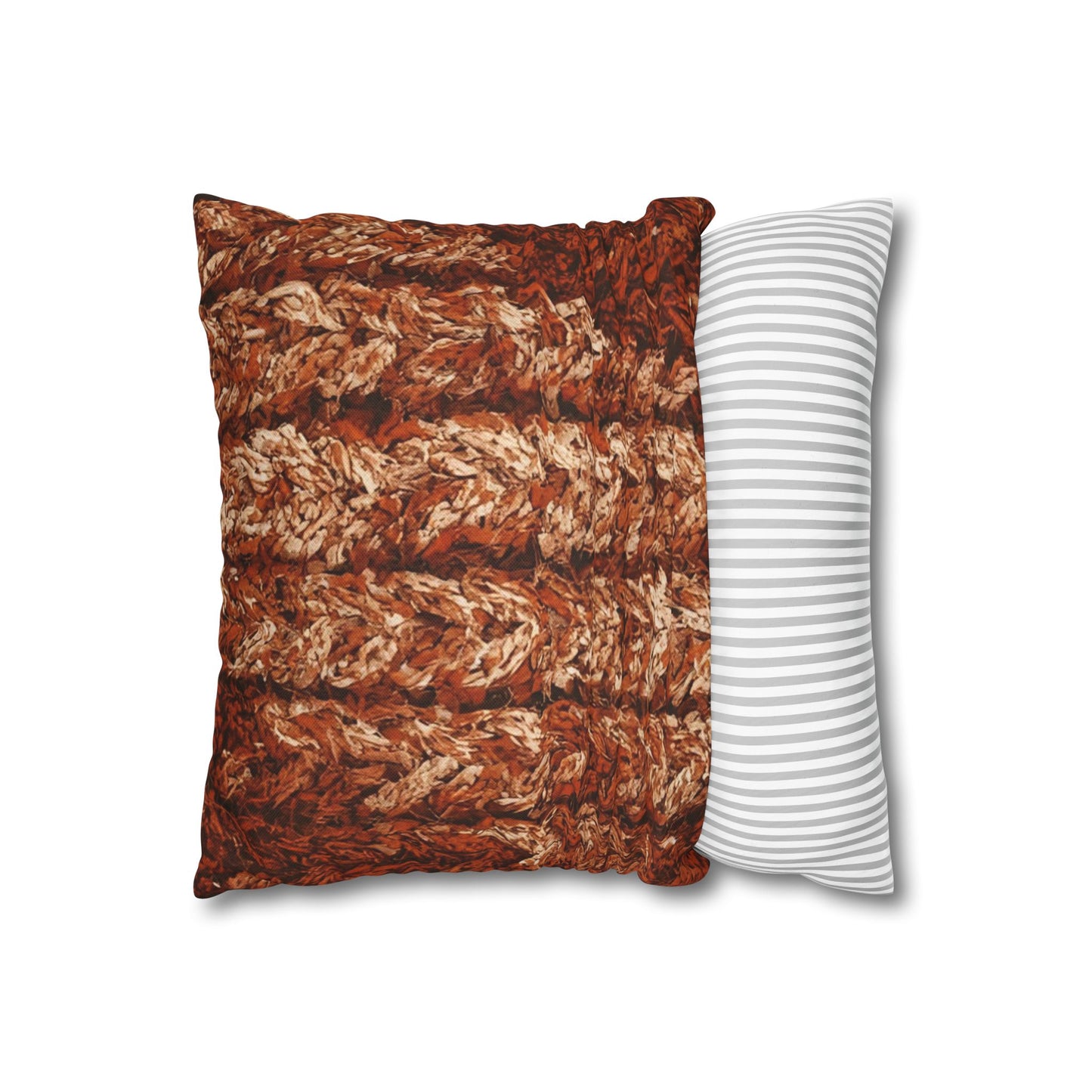 Autumn Knit Pattern Pillow Cover