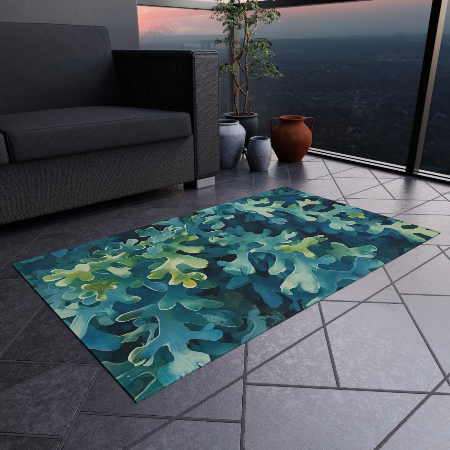 Serene Sea Moss Indoor/Outdoor Rug