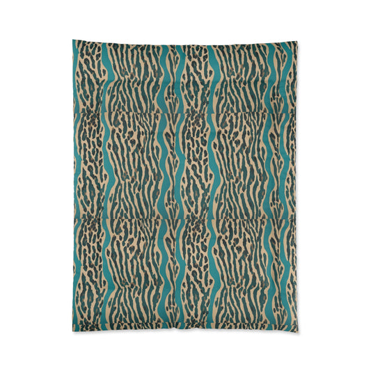Blurred Lines Cheetah Print Comforter