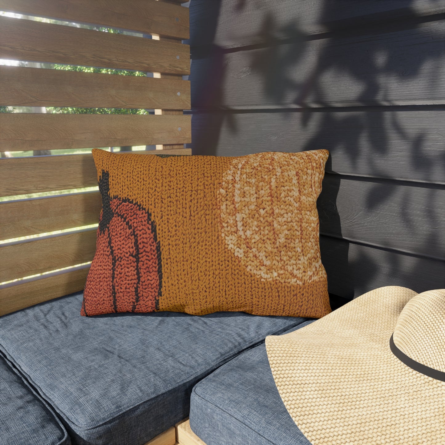 Autumn Pumpkin Spice Outdoor Pillow