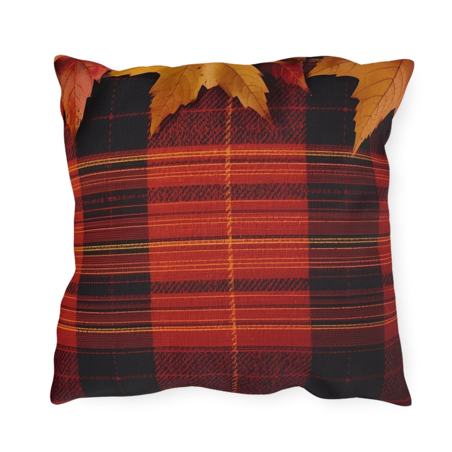 Autumn Plaid Outdoor Pillow
