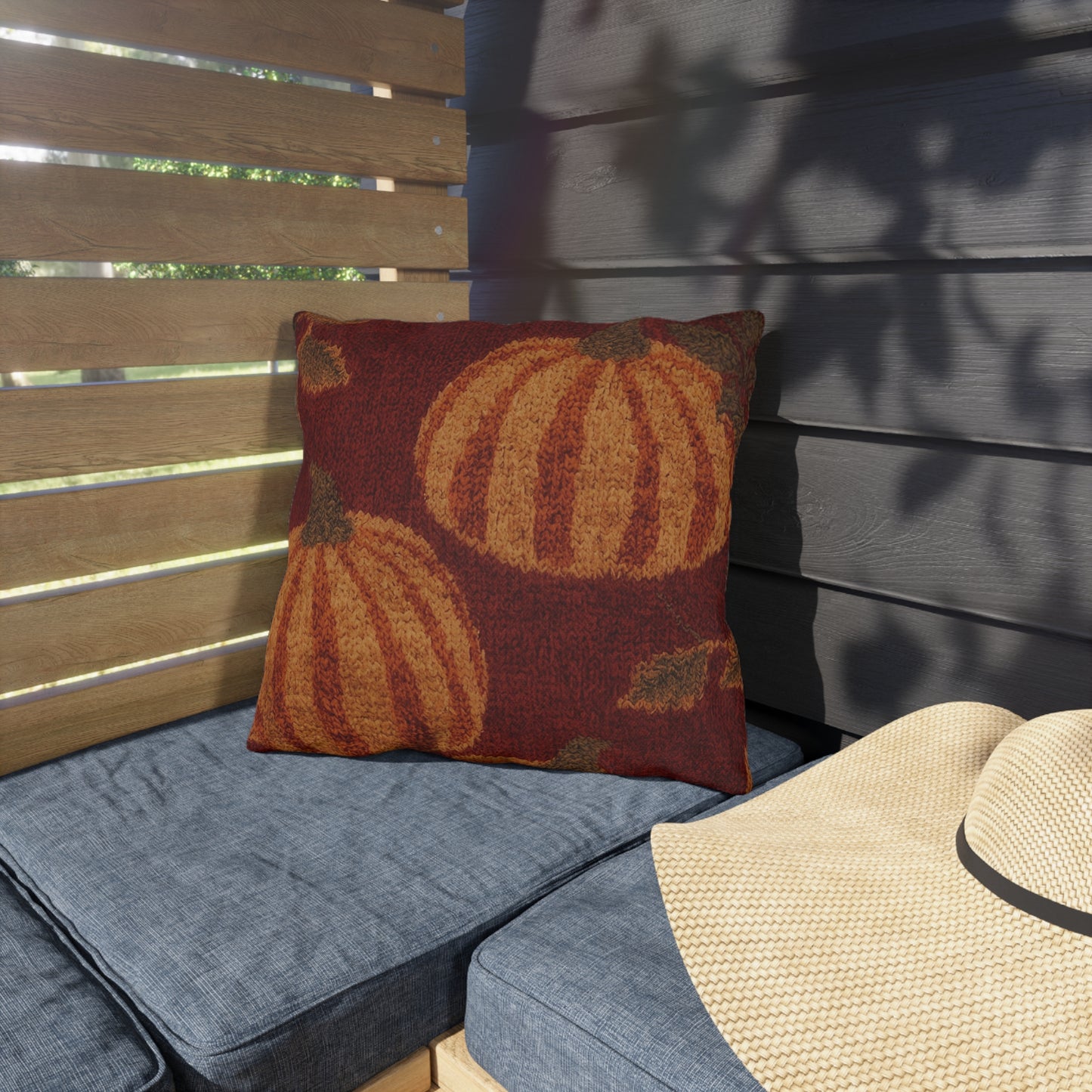 Autumn Pumpkin Outdoor Pillow