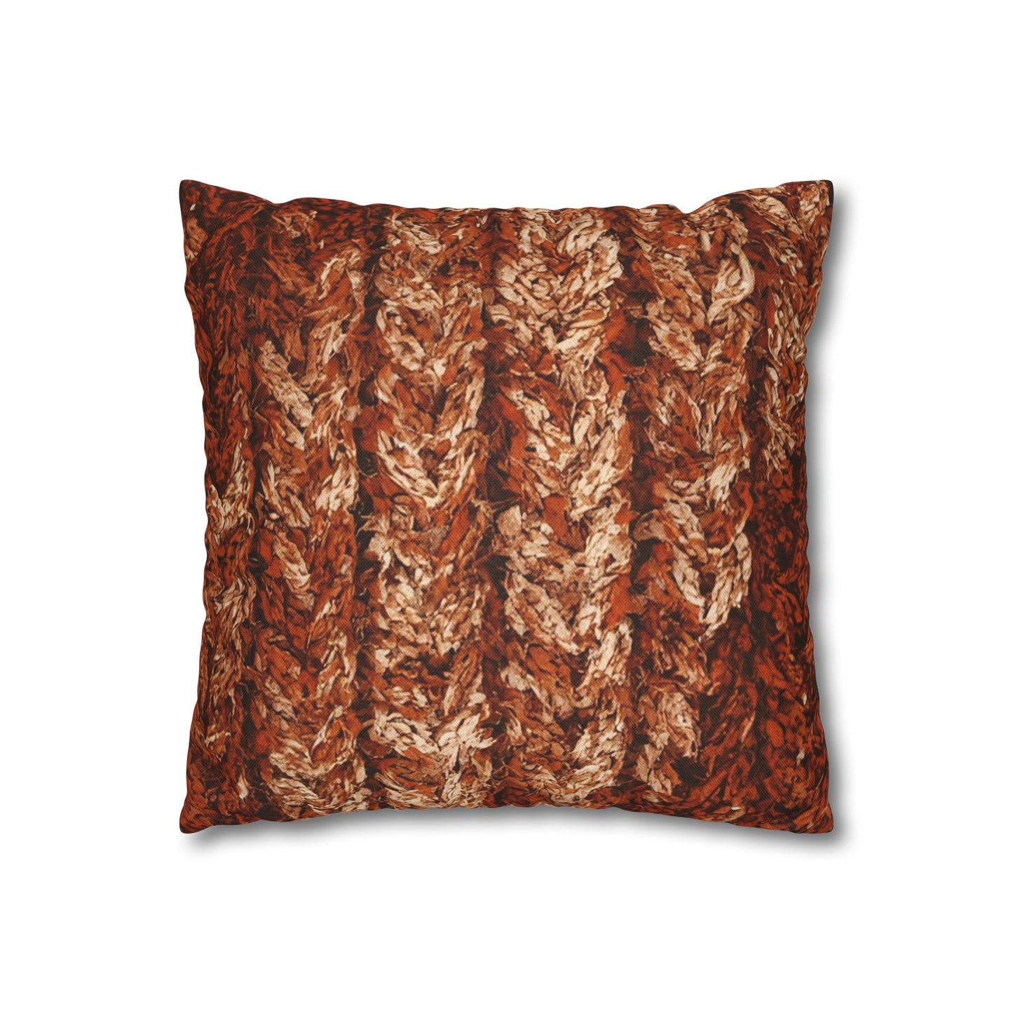 Autumn Knit Pattern Pillow Cover