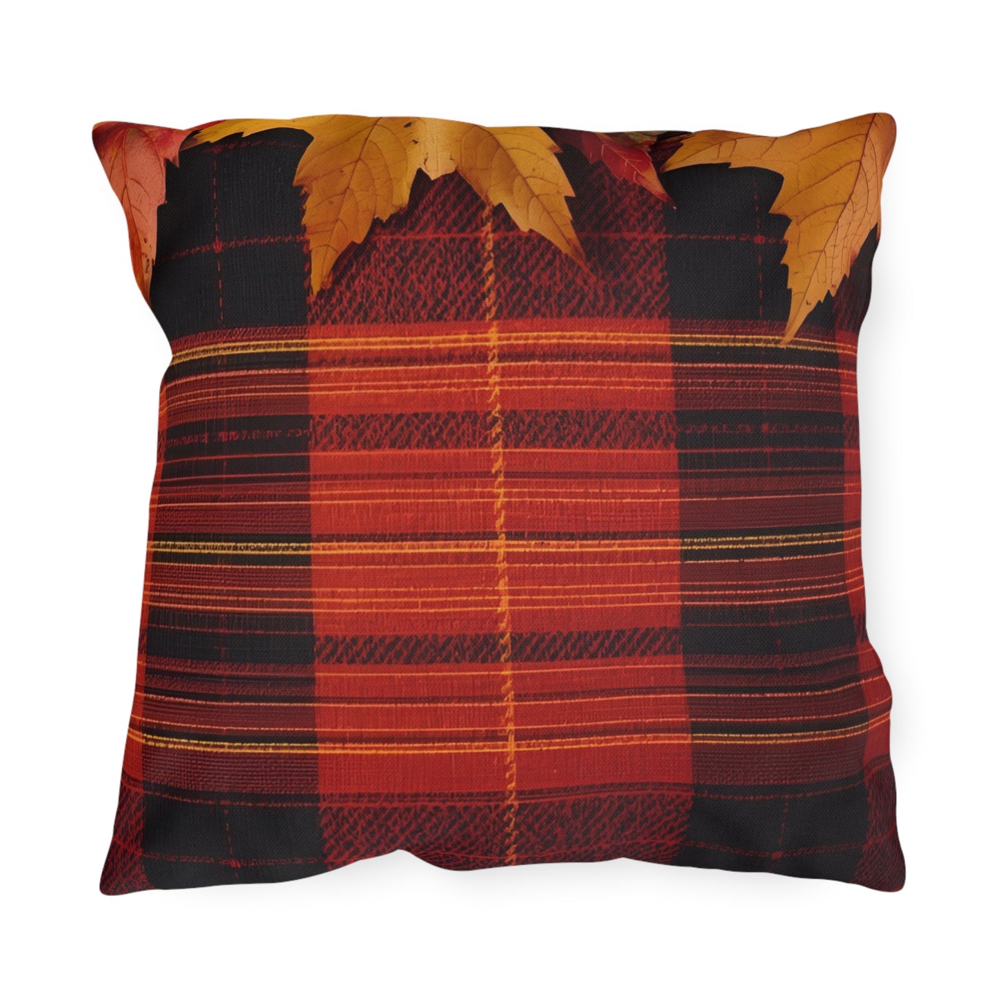 Autumn Plaid Outdoor Pillow