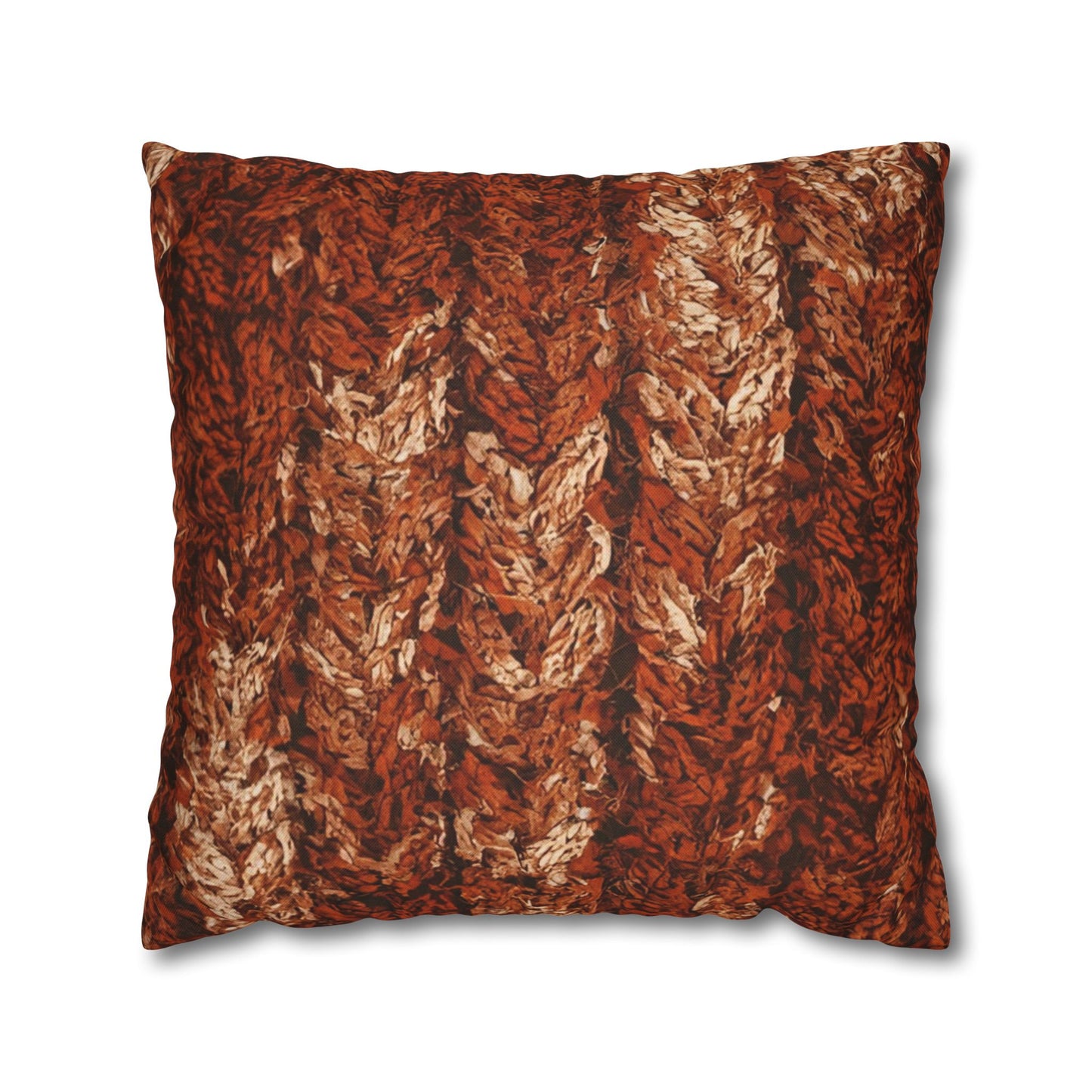 Autumn Knit Pattern Pillow Cover