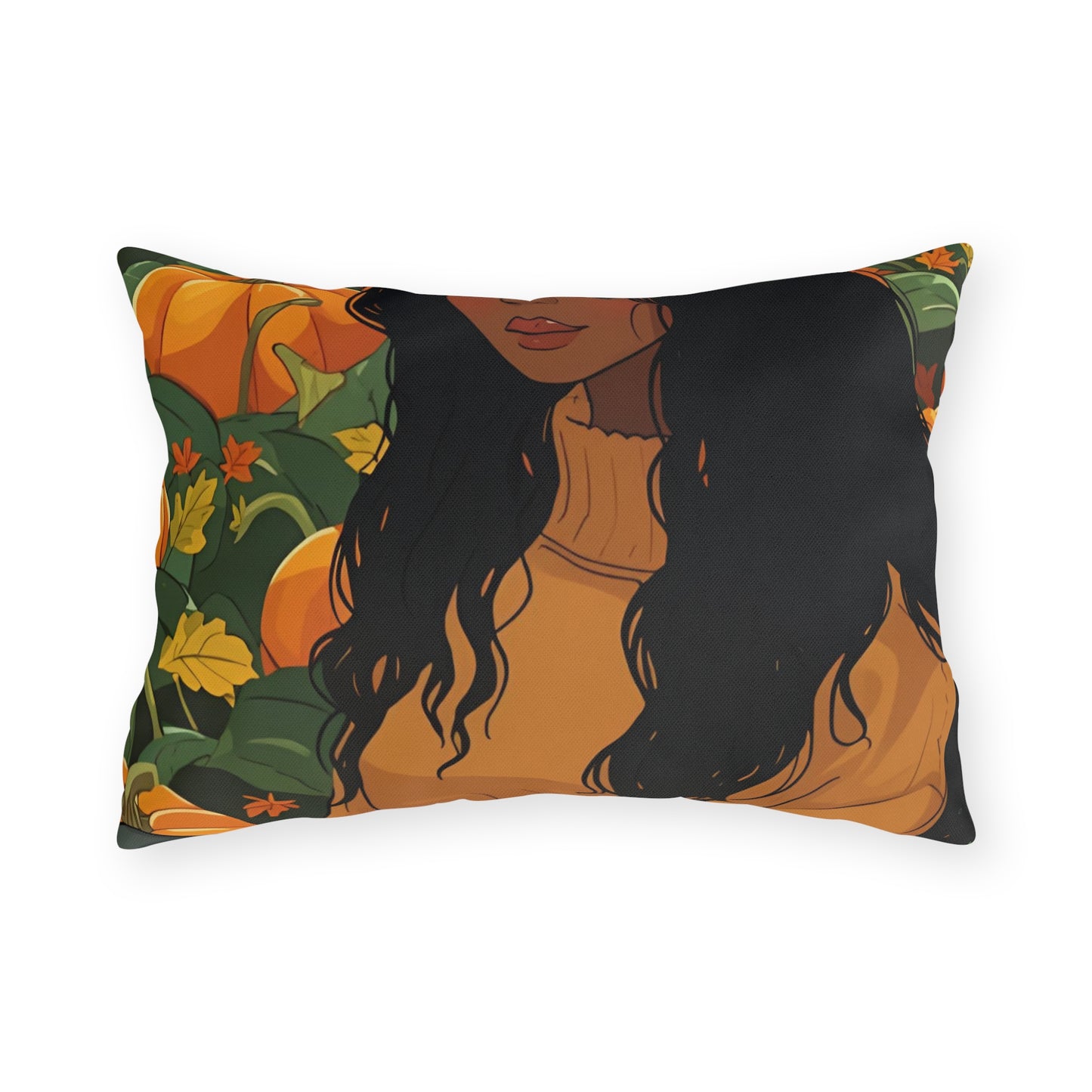 Autumn Charm Lumbar Outdoor Pillows