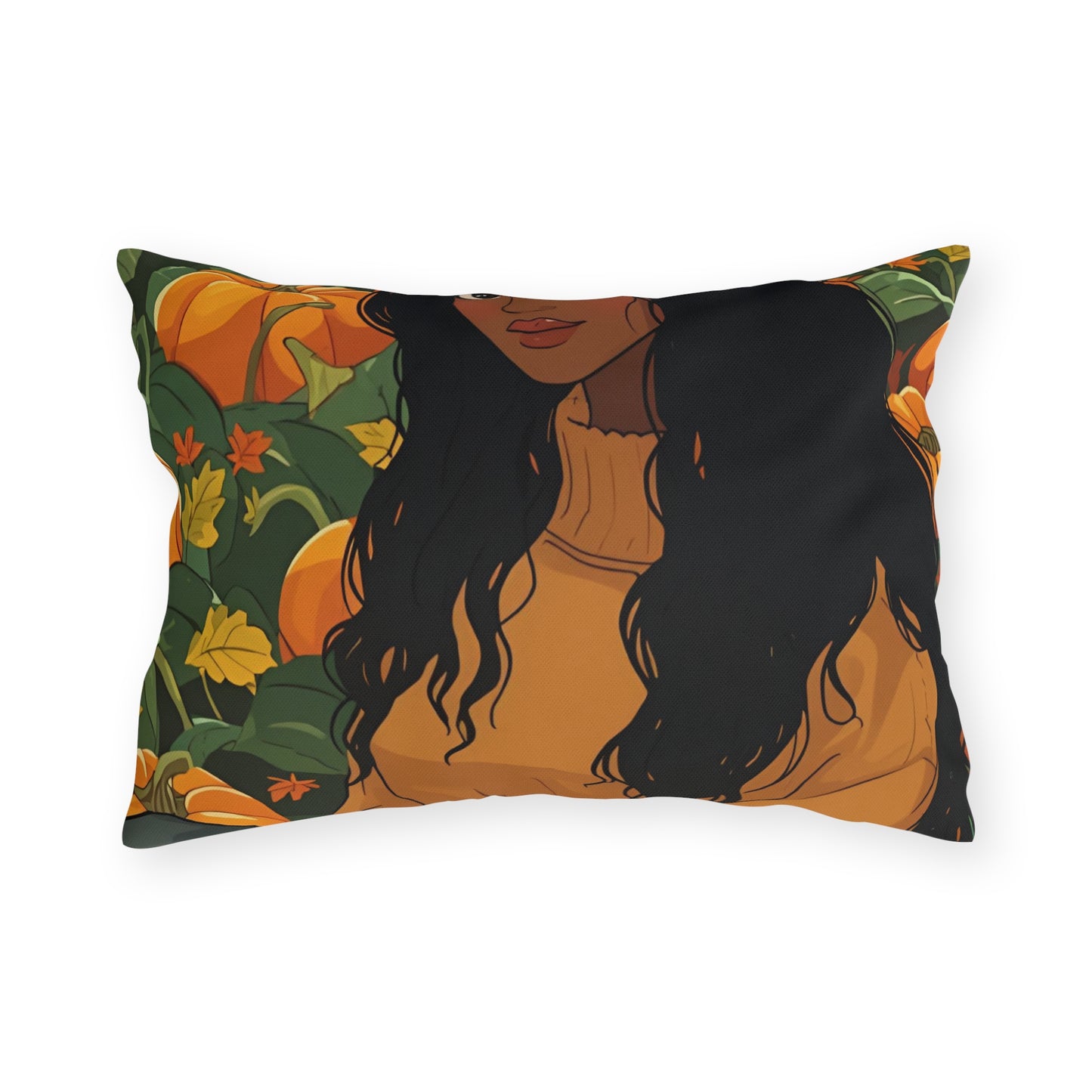 Autumn Charm Lumbar Outdoor Pillows