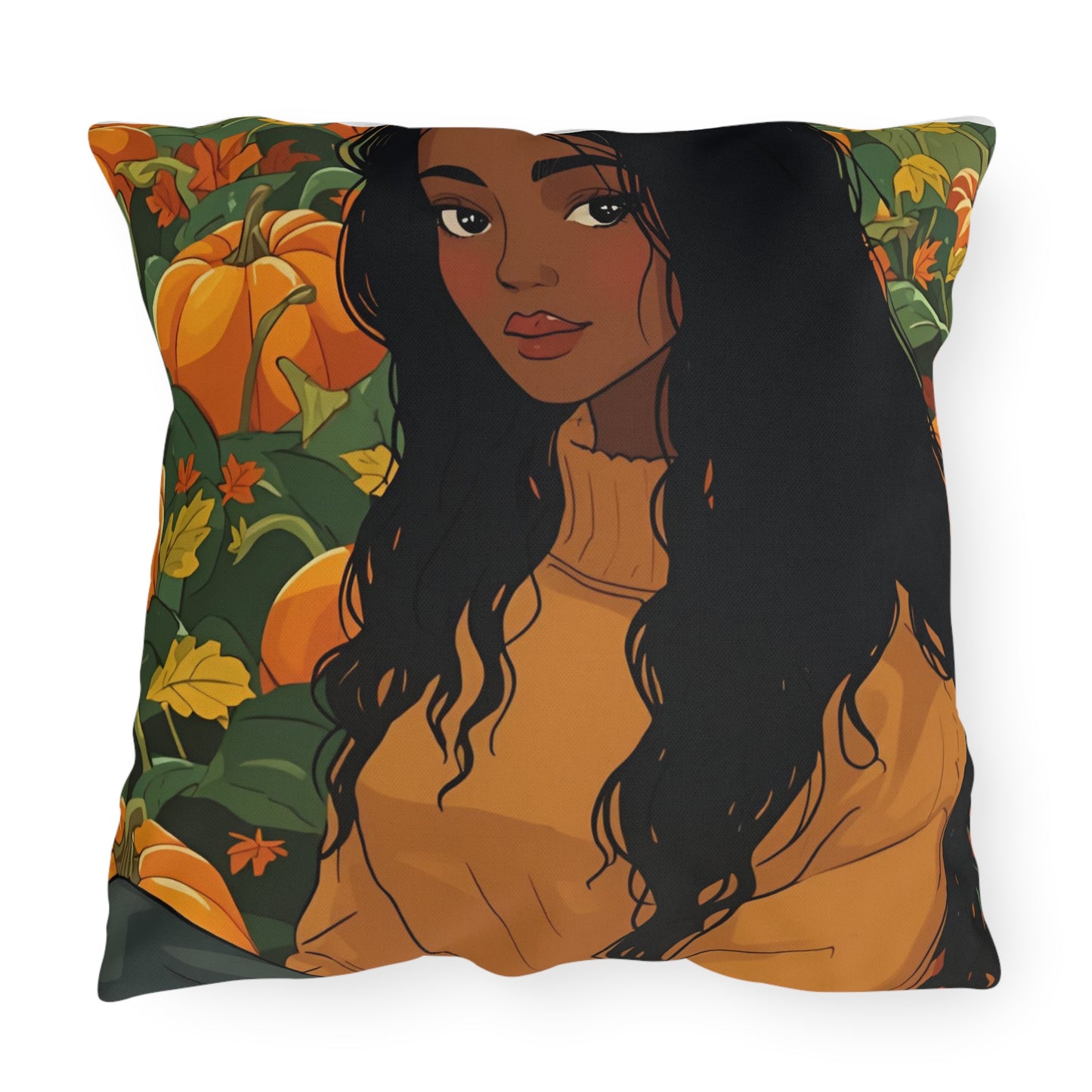Autumn Charm Lumbar Outdoor Pillows