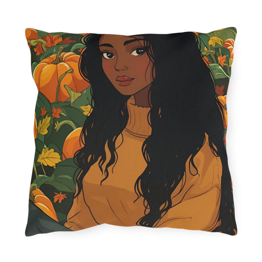 Autumn Charm Lumbar Outdoor Pillows