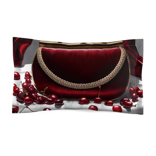 Cherries and Purses Microfiber Pillow Sham