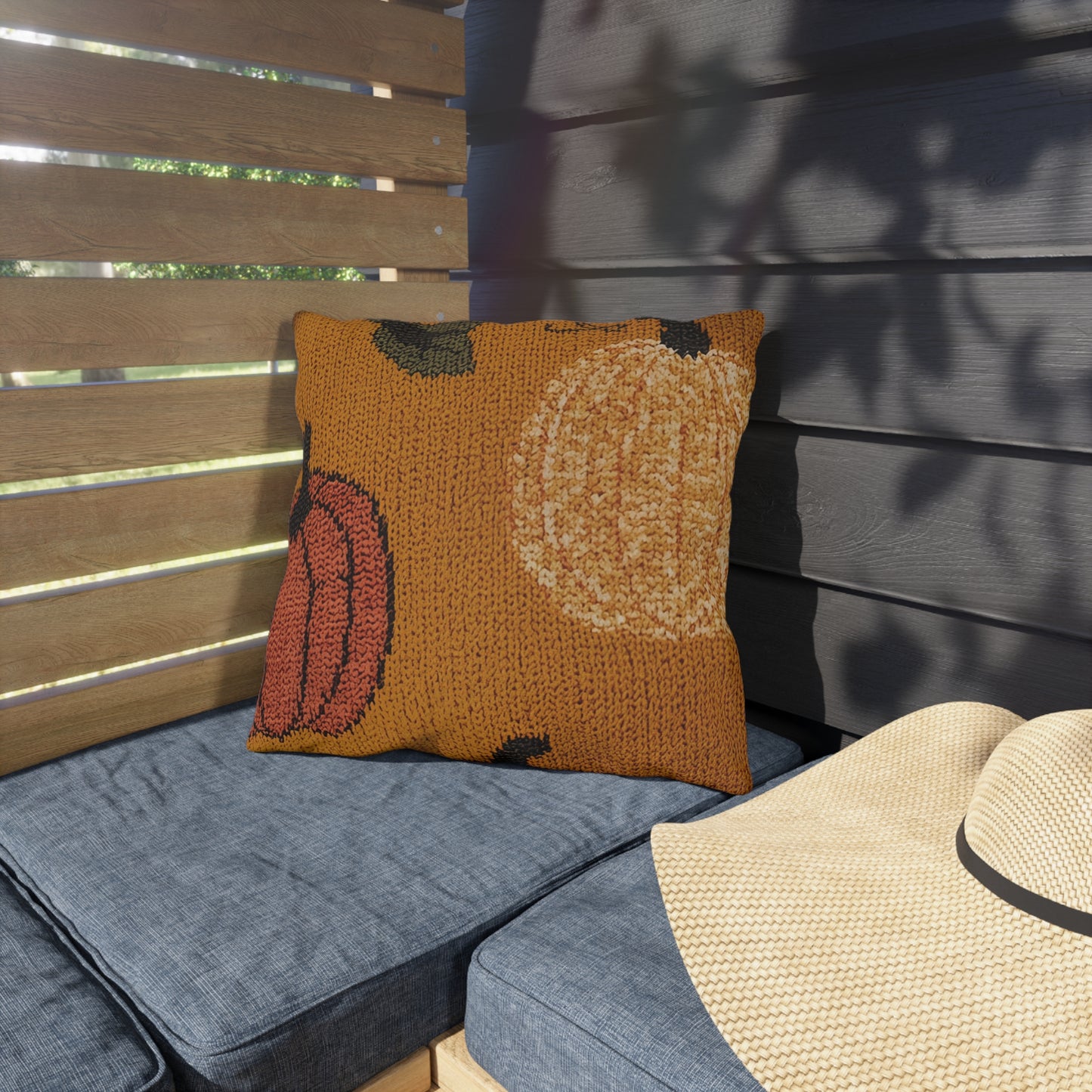 Autumn Pumpkin Spice Outdoor Pillow