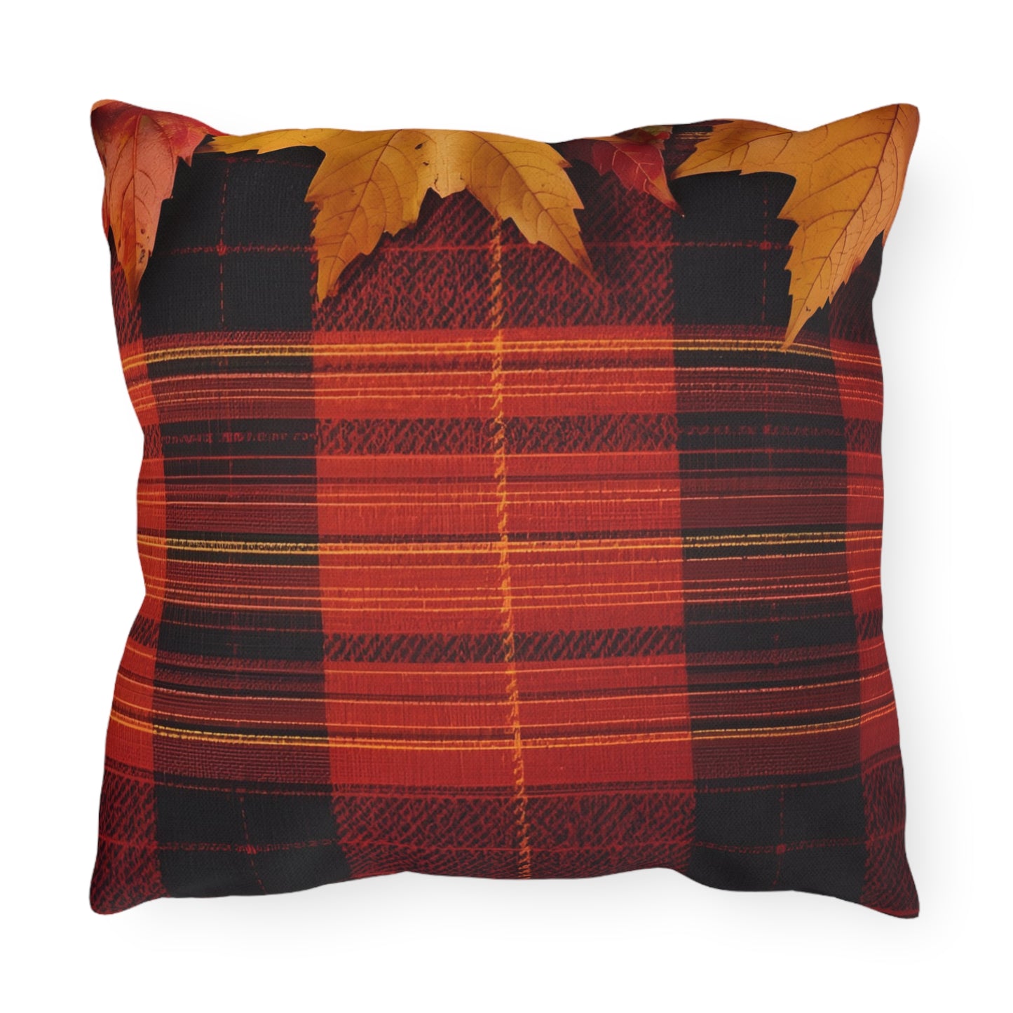 Autumn Plaid Outdoor Pillow