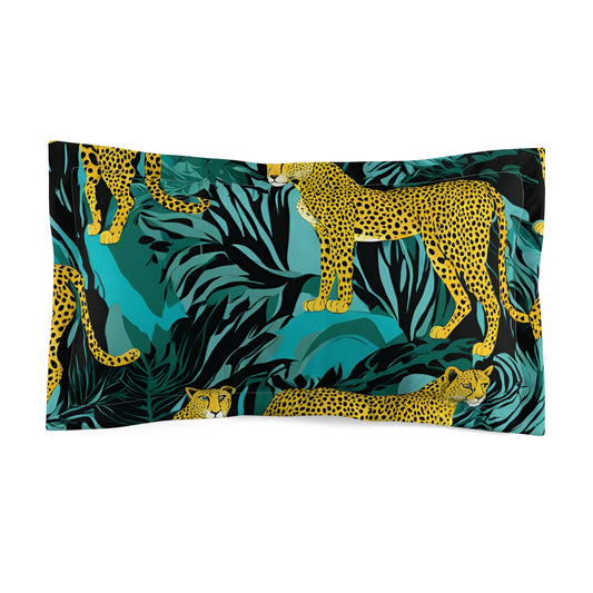 Jungle Leopard Microfiber Pillow Sham