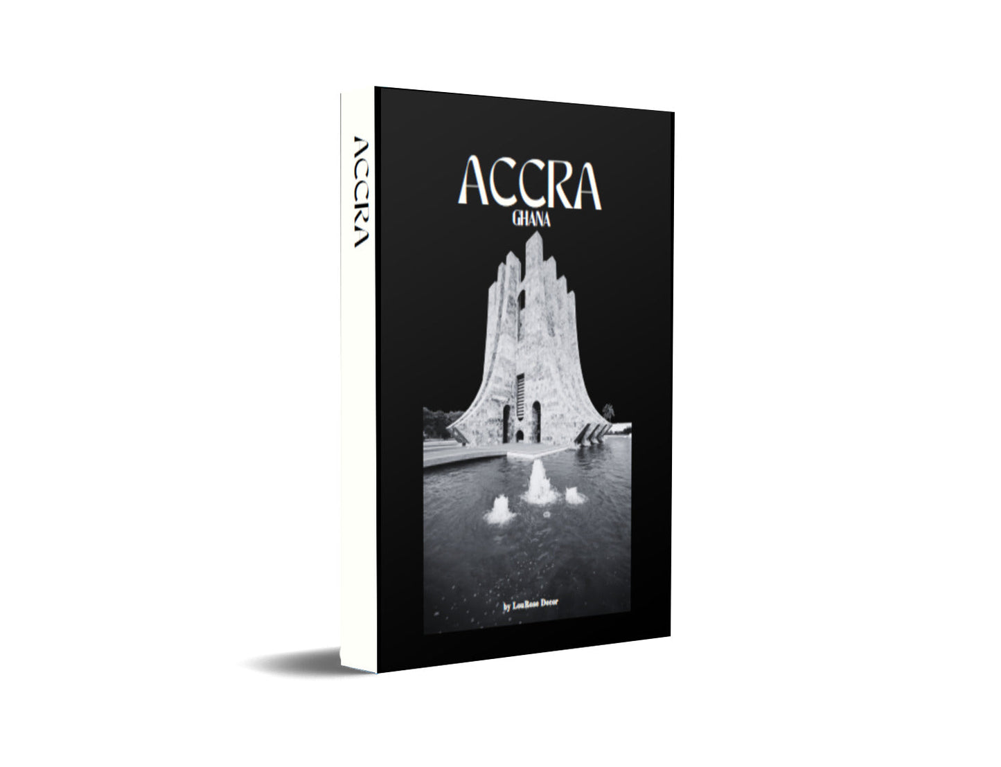 Accra Black and White Decorative Book-LouRose Decor-LouRose Decor